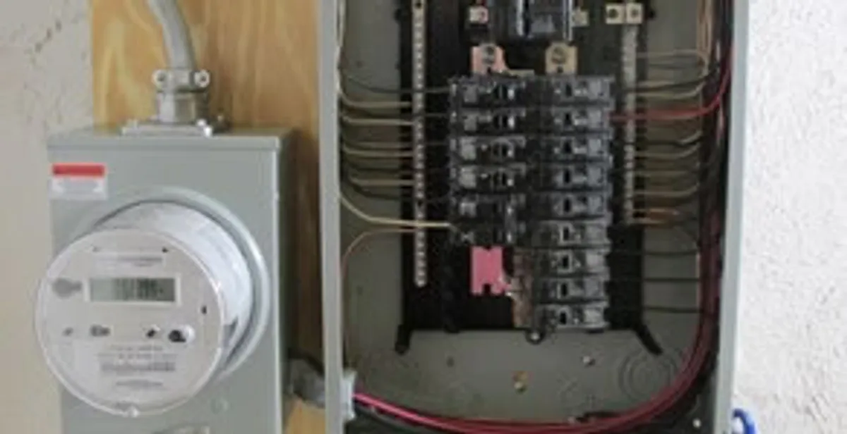 electrical panel upgrade service showing outdated electrical panel prepared for professional replacement in West Palm Beach, FL