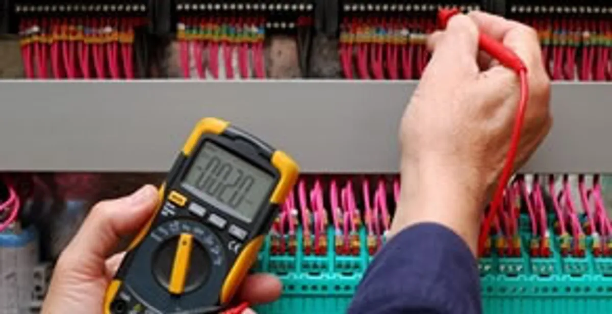 electrical service showing professional testing and troubleshooting of electrical panel by licensed electricians in West Palm Beach, FL