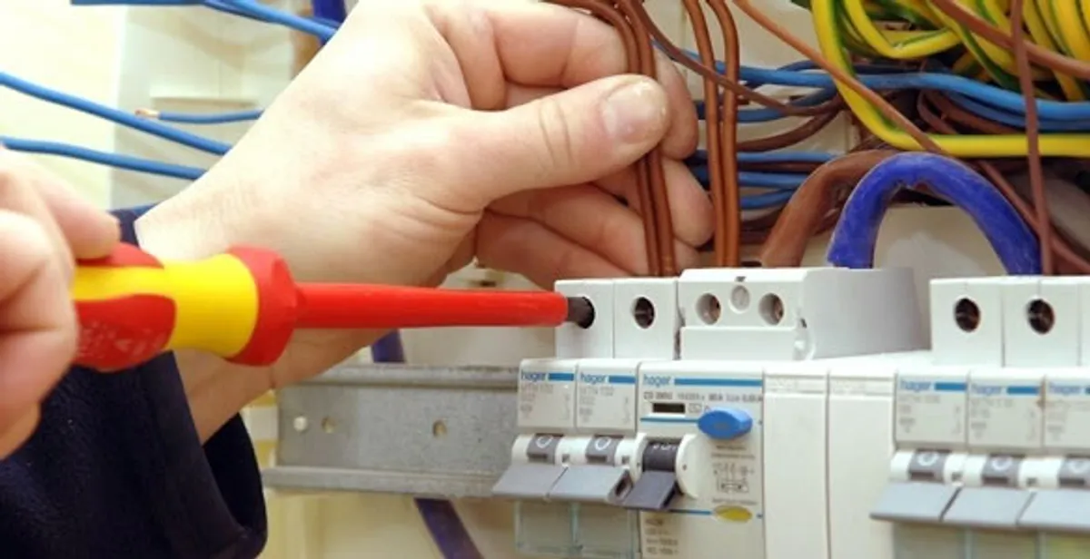 electrician services performing professional electrical panel wiring and connections in West Palm Beach, FL