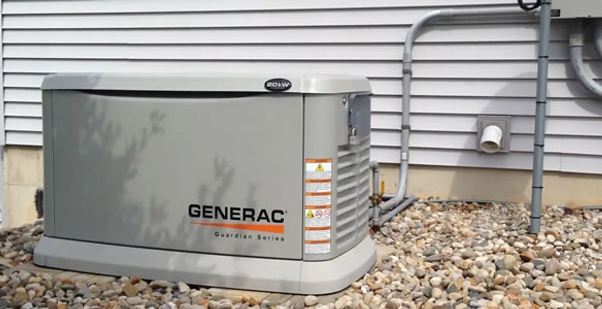 generator installation service featuring outdoor standby generator setup by licensed electricians in West Palm Beach, FL