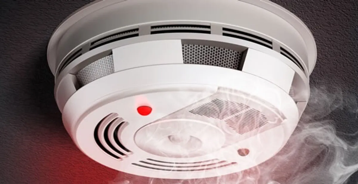 Installed smoke detector providing reliable fire detection in West Palm Beach, FL