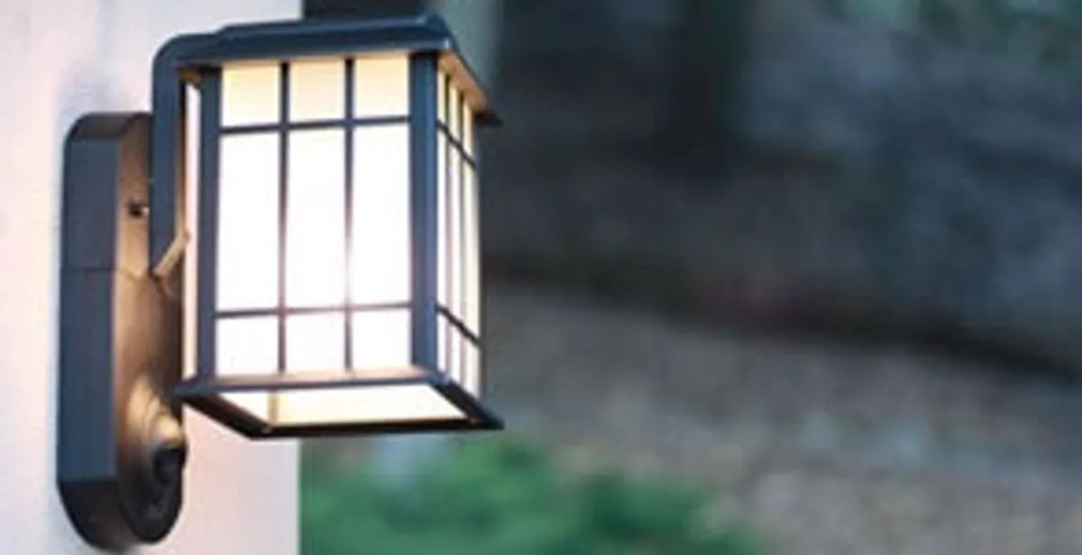 security light installation services with professionally mounted exterior wall light in West Palm Beach, FL