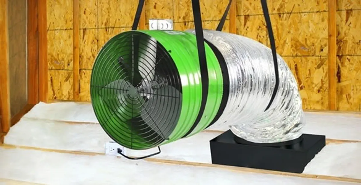 whole house fan installation services with professionally mounted ventilation fan system in West Palm Beach, FL